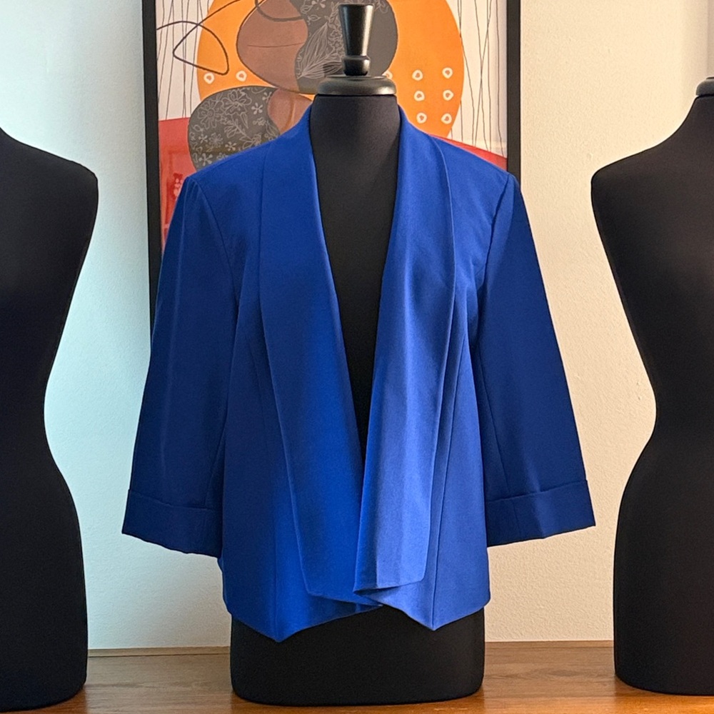 Black Label by Evan Picone Royal Blue Blazer